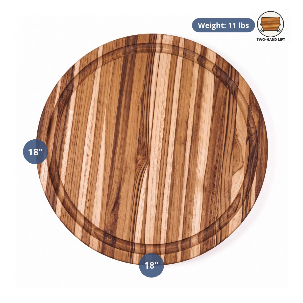 Traditional Round Carving Board 104