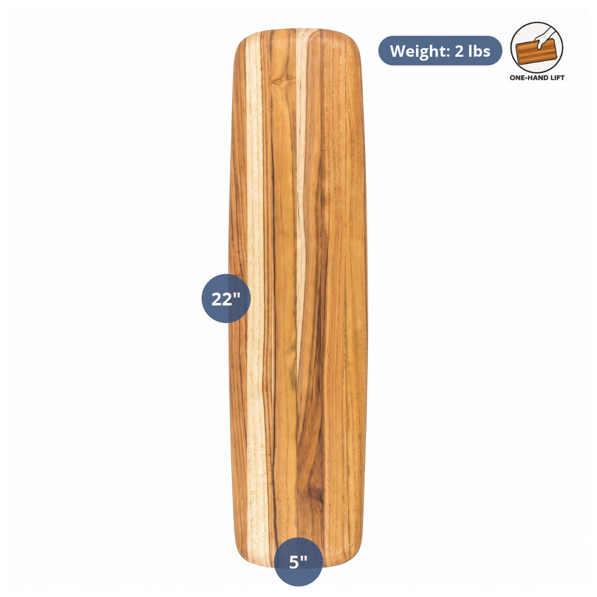 Rounded Edges Long Serving Board 205