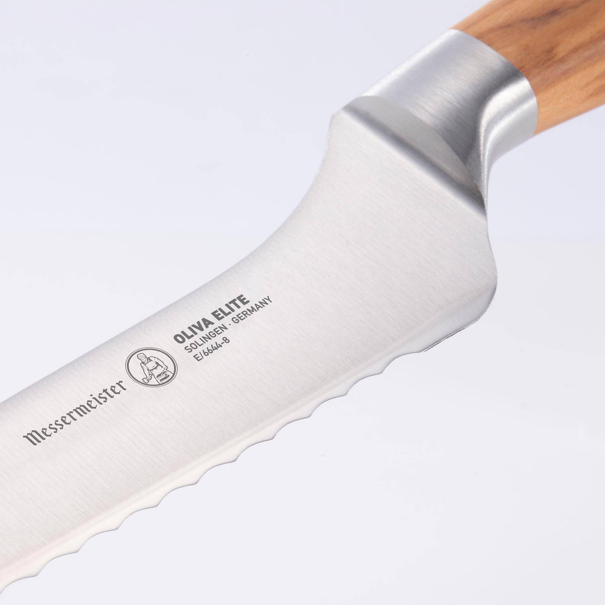 Oliva Elite Offset Scalloped Bread Knife - 8"
