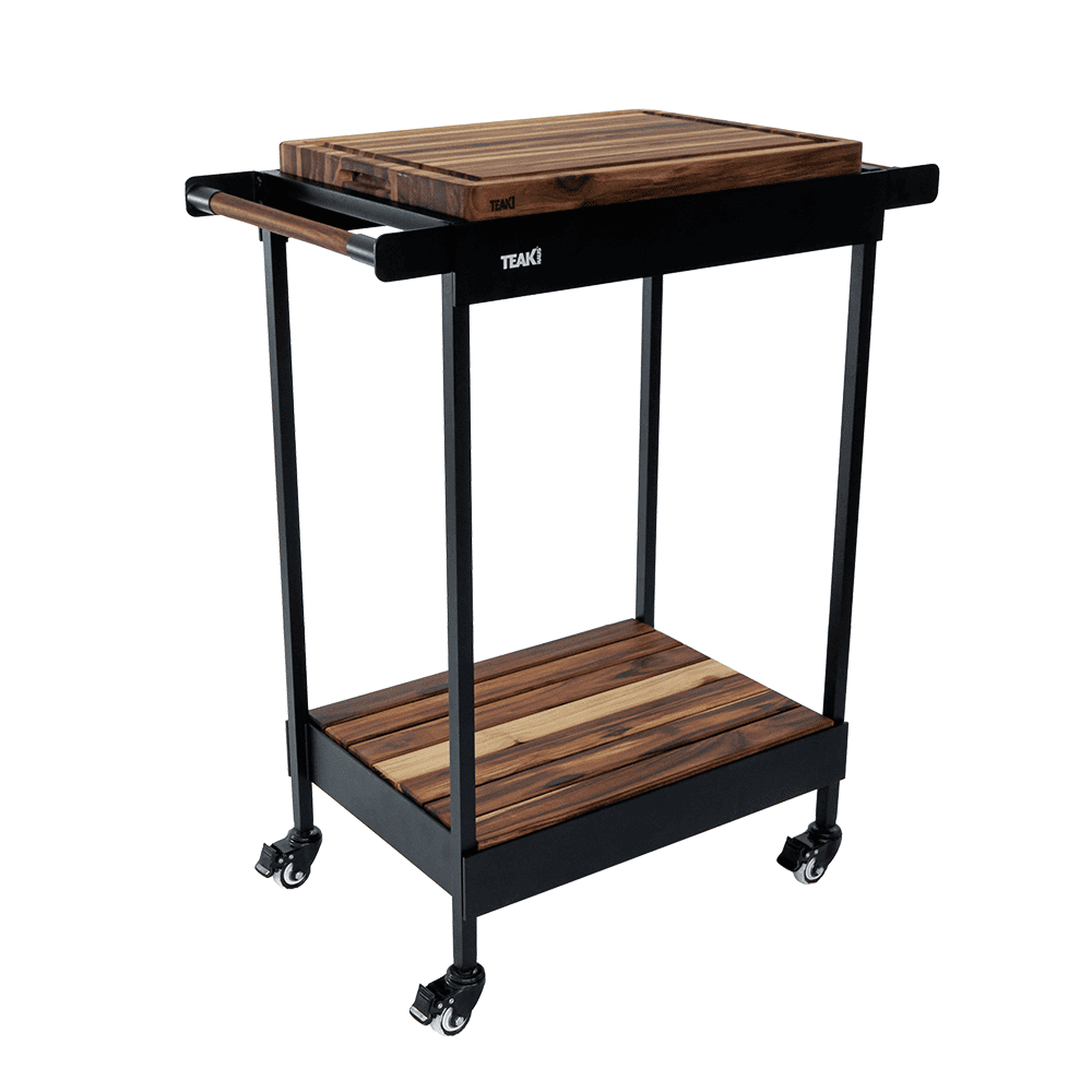 Rover Block Cart (S) — Compact Teak Kitchen Station 1601