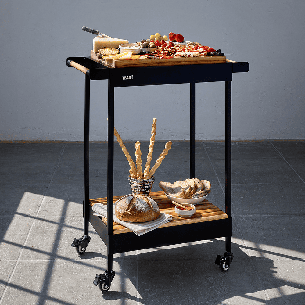 Rover Block Cart (S) — Compact Teak Kitchen Station 1601
