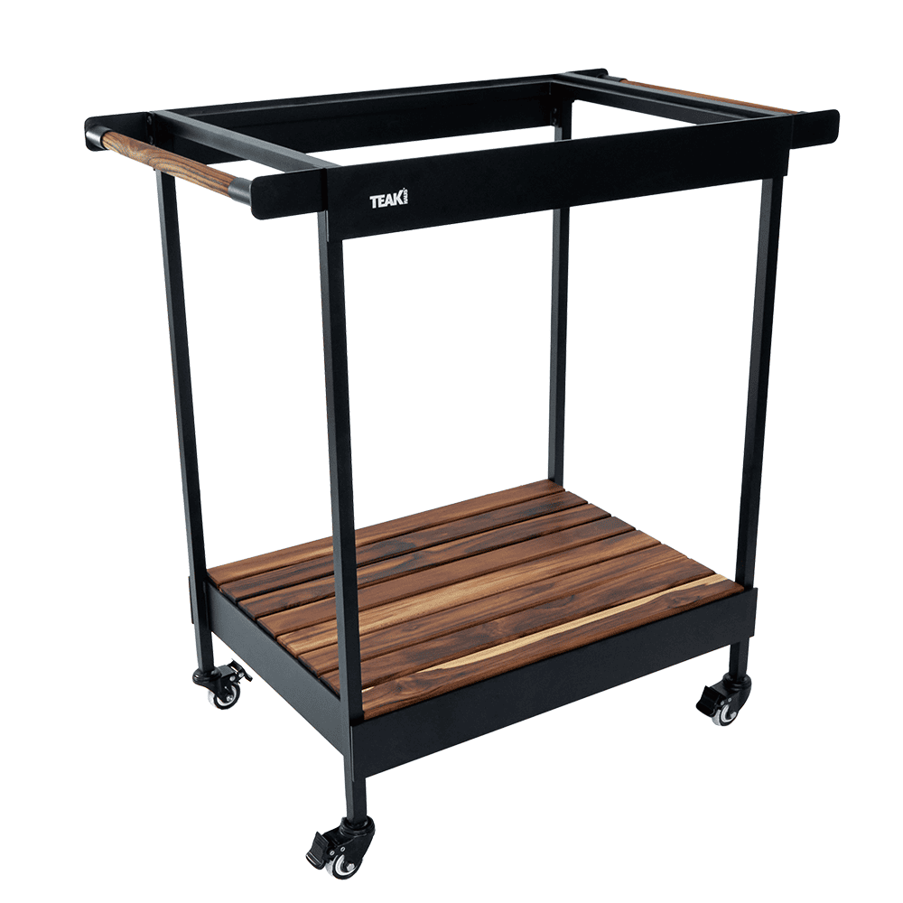 Rover Block Cart (L) — Mobile Teak Kitchen Station 1602