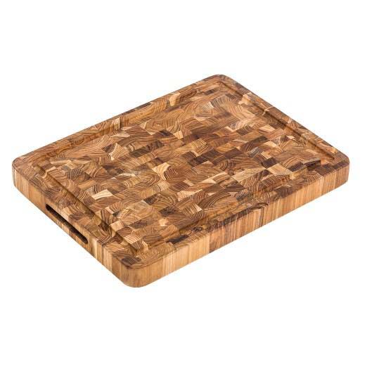 Teakhaus Edge-Grain Professional Cutting Board with Hand Grips 16x12