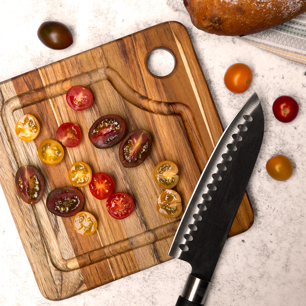 Professional Carving Board w/ Juice Canal (M) 109 – TEAKHAUS