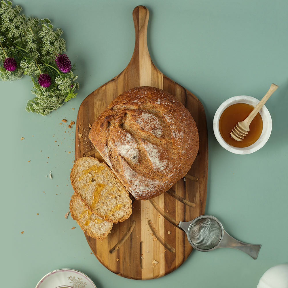 Small Paddle Shaped Bread Board by Proteak