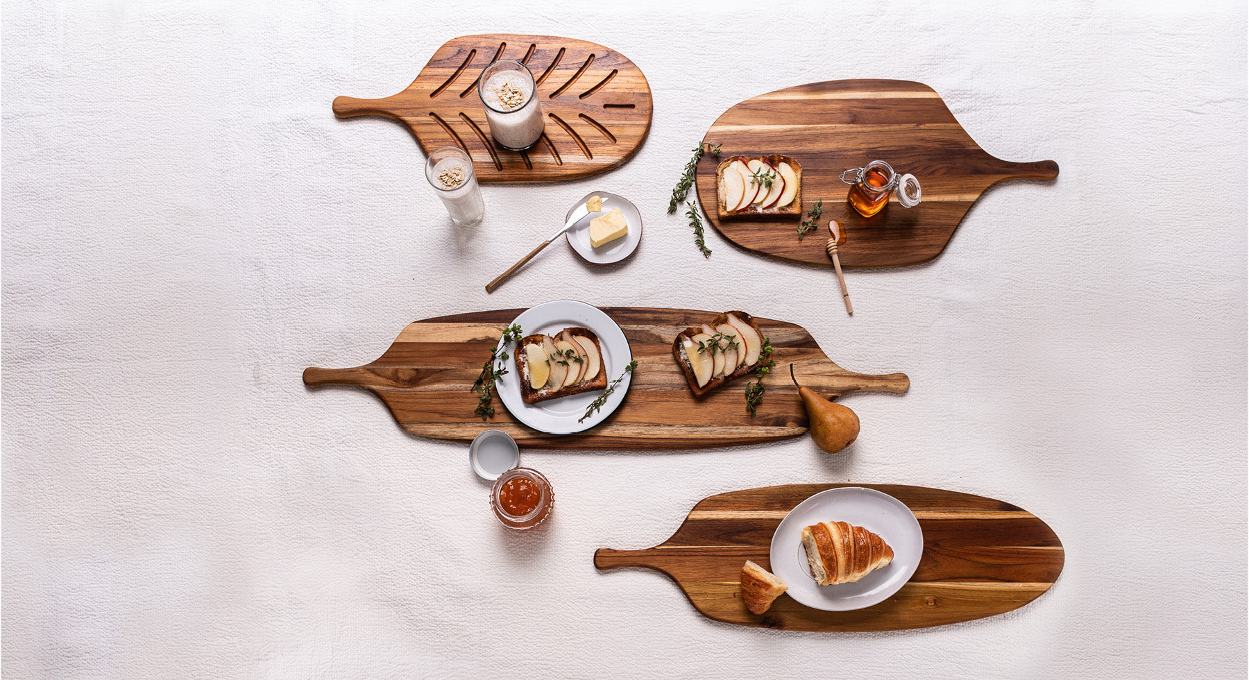 Canoe Collection - Paddle shape serving boards