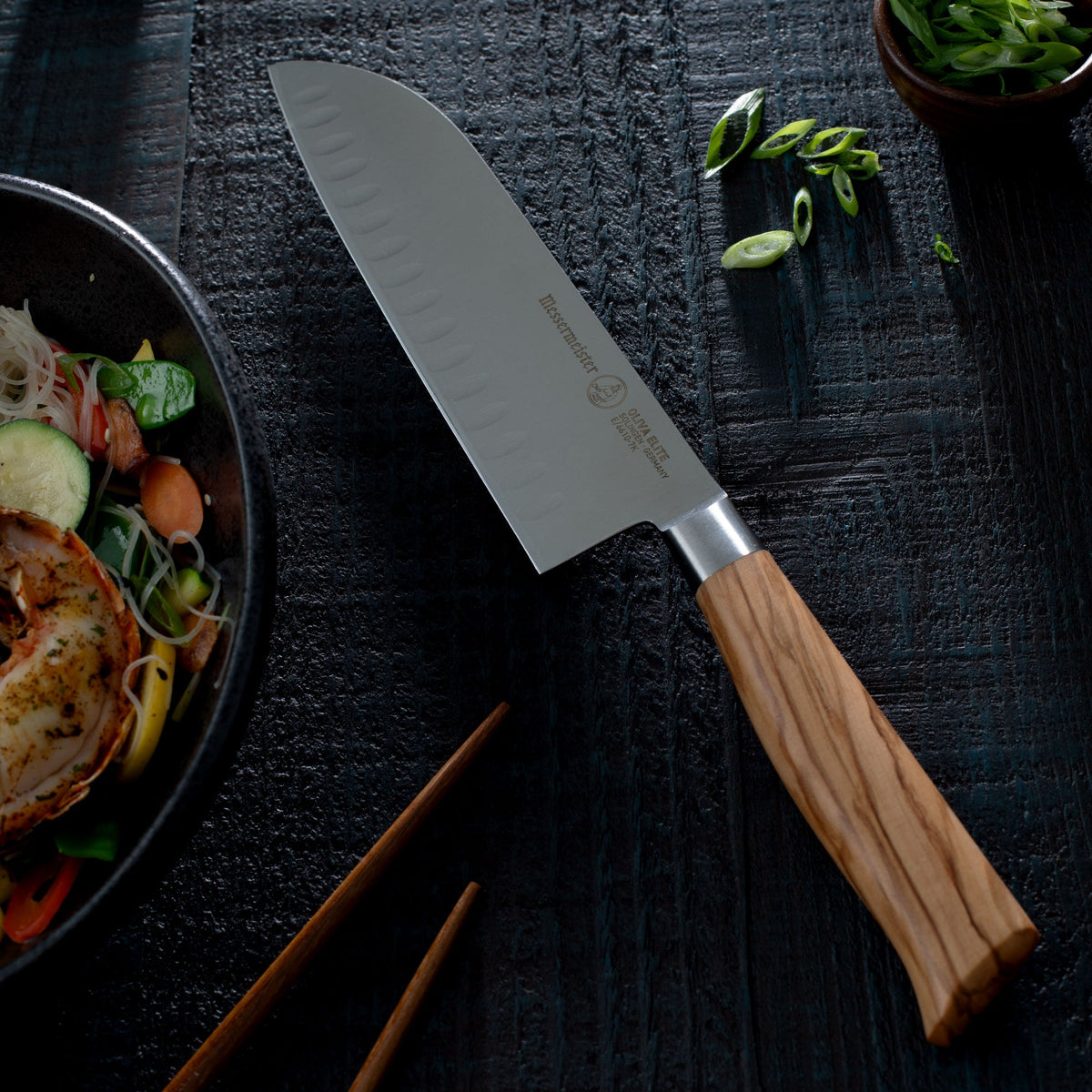 Oliva Elite Kullens Santoku Knife - 7"