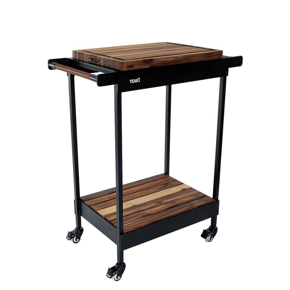 Rover Block Cart (S) — Compact Teak Kitchen Station 1601