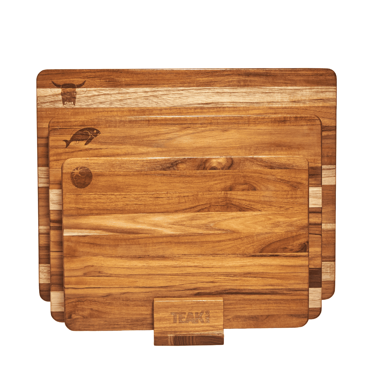 Select Set - Set of 3 kitchen boards with display stand 523