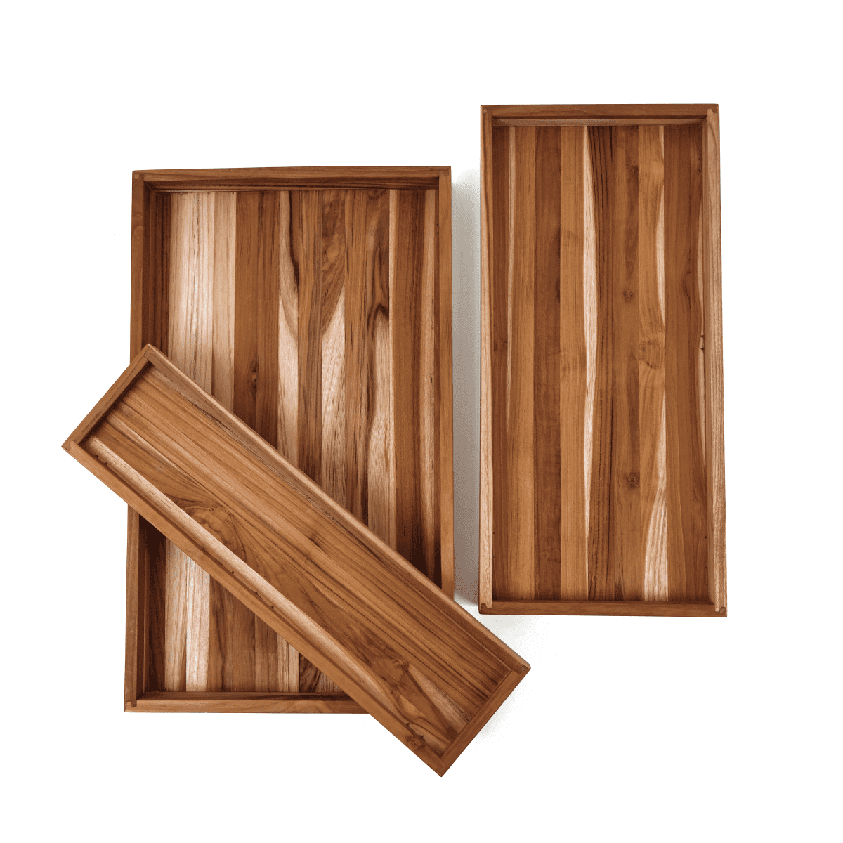 Nesting Teak Tray Set of 3 (S, M, L) 1304 | TeakHaus