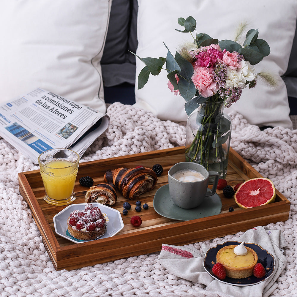 Nesting Timeless Teak Tray (L) 1303 | TeakHaus
