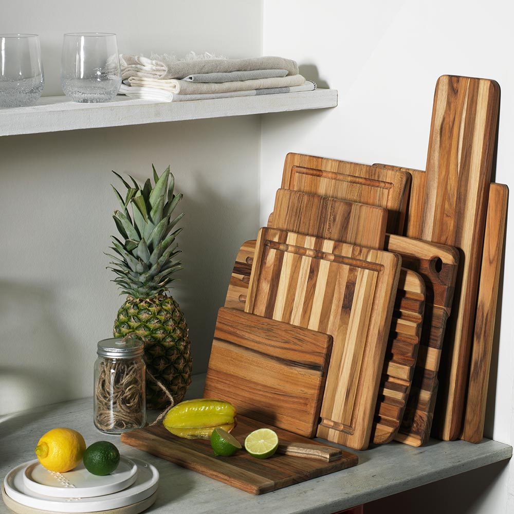 Essential Teak Slicing Board - Long Edge Grain 408 | TeakHaus