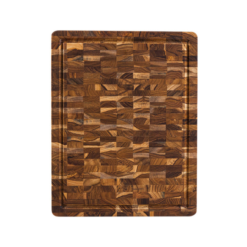Teakhaus The Scandi Collection Board with No Handles, End Grain, Rectangular