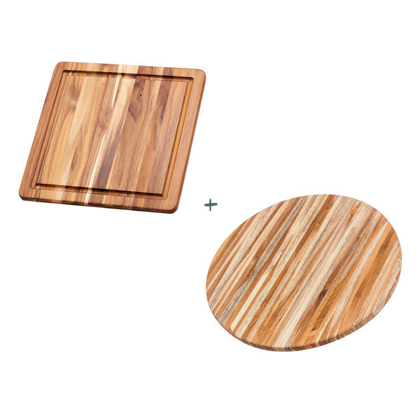 Professional Carving Board 2 in 1 Set – TEAKHAUS