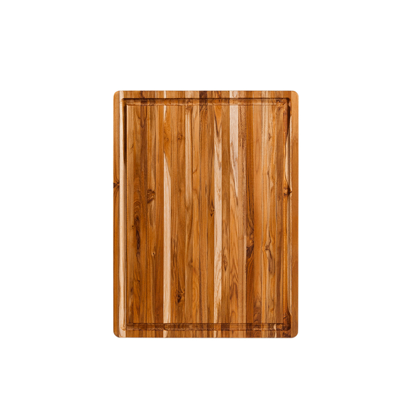 Edge Grain Carving Board + Juice Canal (Rectangle) | Teakhaus